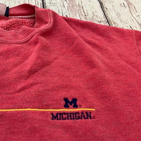 Vintage 1990s University of Michigan Wolverines NCAA College Sports Sweatshirt - Picture 3 of 5